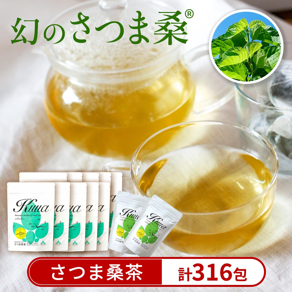【ふるさと納税】さつま桑茶10袋セット 桑の葉 桑 桑茶 国産 高級品種 センシン【わくわく園】|鹿児島県姶良市