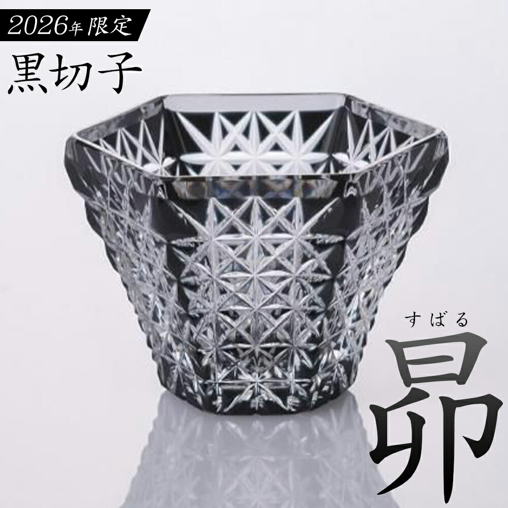 【ふるさと納税】薩摩切子 2026 黒切子 昴 薩摩びーどろ工芸株式会社《90日以内に出荷予定(土日祝除く)》鹿児島県 さつま町 送料無料 伝統工芸 切子 さつま切子 グラス