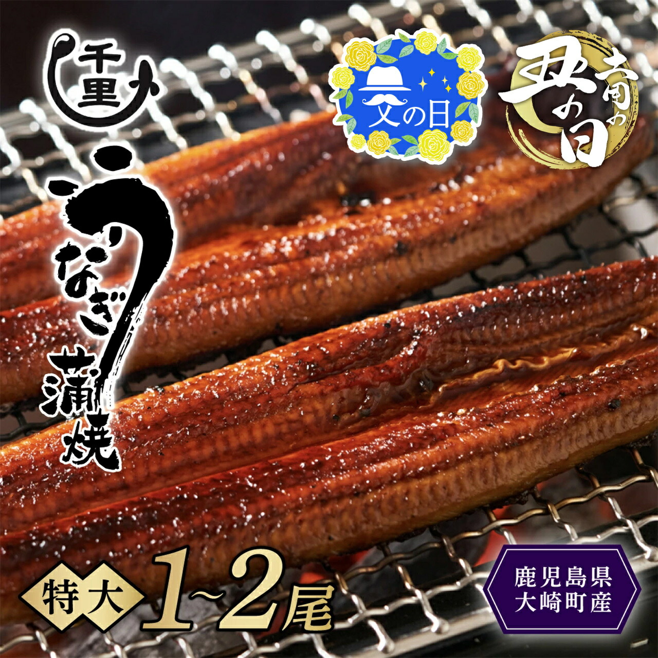 【ふるさと納税】 父の日 土用丑の日 プレゼント 鹿児島県産 うなぎ　特大 蒲焼き 1尾あたり 180g以上 | 国産 鹿児島 鰻 ウナギ 国産うなぎ うなぎ蒲焼 鰻蒲焼 蒲焼き 九州 大隅 大崎町 鹿児島県大崎町 丑の日
