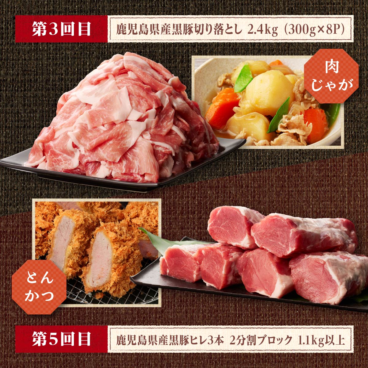 ふるさと納税 豚肉（バラ 肩ロース ロース）の定期便1.3kg×3ヵ月(豚バラ 豚しゃぶ 豚ロース 定期便 小分け）定期便・3ヶ月・3カ月・3か月..  秋田県にかほ市 通販