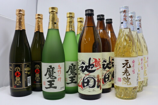 【楽天市場】【ふるさと納税】No.6012-1 魔王・池田旗山・元老院・白玉の露 12本セット：鹿児島県錦江町