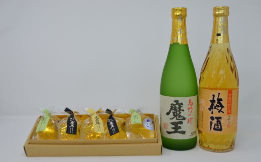 期間限定 No 1270 焼酎 ふるさと納税 その他 白玉醸造 魔王 梅酒 4合瓶 と焼酎ゼリーのセット 鹿児島県錦江町 期間限定 No 1270 焼酎 ふるさと納税 その他 白玉醸造 魔王 梅酒 4合瓶 と焼酎ゼリーのセット 鹿児島県錦江町