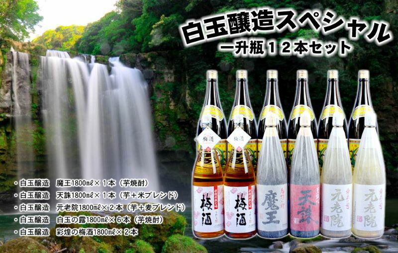 楽天市場】【ふるさと納税】No.3021 魔王入り 白玉醸造 豪華飲み比べ４本＋おつまみ４品セット : 鹿児島県錦江町