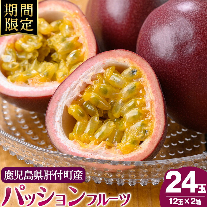 【ふるさと納税】＜先行予約受付中！5月下旬より準備が整い次第順次発送＞《期間限定》鹿児島県産 パッションフルーツ (約2.2kg・12玉入り2箱)鹿児島 国産 トロピカルフルーツ 南国フルーツ 果実 果肉 果物 ビタミン 農家直送 鹿児島 ギフト プレゼント【丸山果樹園】