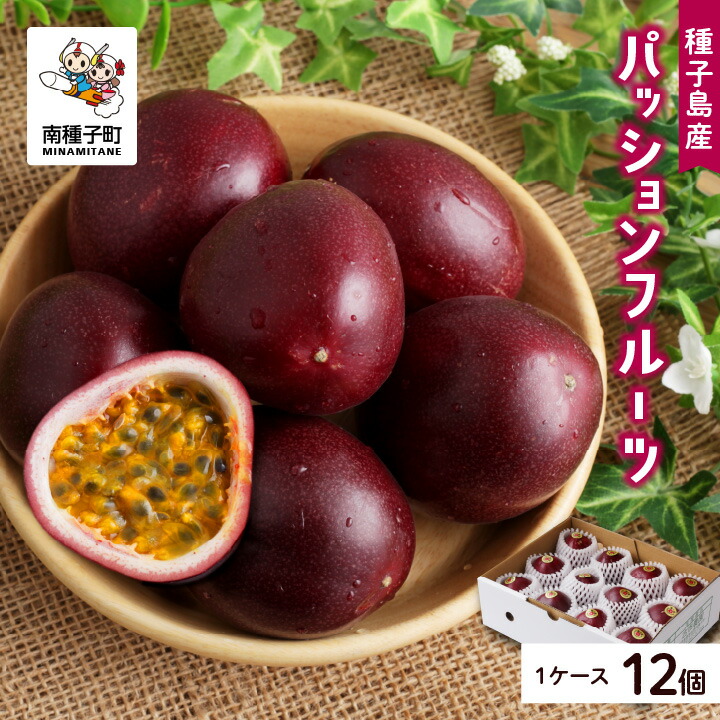 【ふるさと納税】《先行予約》 令和7年度 種子島産パッションフルーツ 1ケース ( 12個入り )  パッションフルーツ 果物 フルーツ 食品 グルメ お取り寄せ お中元 人気 おすすめ 返礼品 南種子町 鹿児島 かごしま 【有限会社新栄物産】