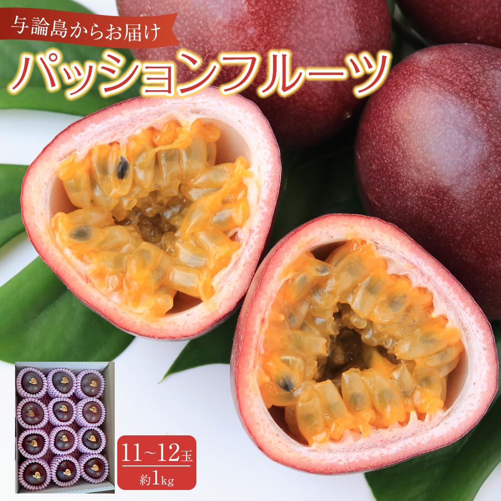 【ふるさと納税】与論島産パッションフルーツ11玉～12玉　約1ｋｇ【先行予約：2025年6月中旬以降発送】 | フルーツ 果物 くだもの 食品 人気 おすすめ 送料無料