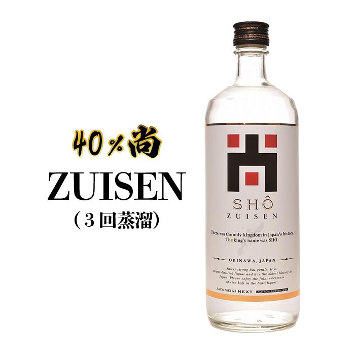 【ふるさと納税】40％尚-ZUISEN（３回蒸溜） | 那覇市 お酒 日本酒 にごり酒 どぶろく 焼酎 人気 瑞泉 尚-ZUISEN 那覇市 蒸溜 プレミアム クラフト｜沖縄県那覇市 12,160円