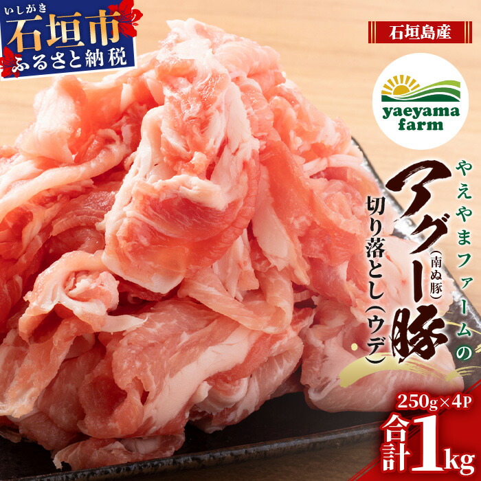 【ふるさと納税】 1kg 自家用 沖縄県石垣市 送料無料 南ぬ豚 アグー豚 切り落とし 豚肉 肉 ウデ 石垣 石垣島 沖縄 八重山 小分け　E-37