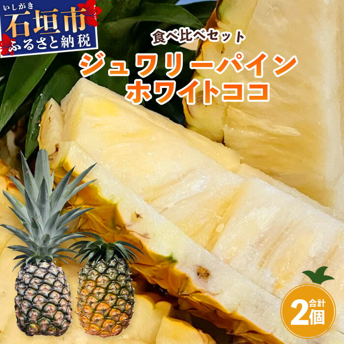 【ふるさと納税】《2025年5月～7月順次発送》[先行予約] 最高糖度20度！？ 完熟の極 石垣島産ジュワリーパインとホワイトココの食べ比べセット [マツコの知らない世界で絶賛！] | 沖縄 石垣  パイン ホワイト ジュワリー 期間限定 数量限定 テレビ 紹介 マツコ TF-20_R7