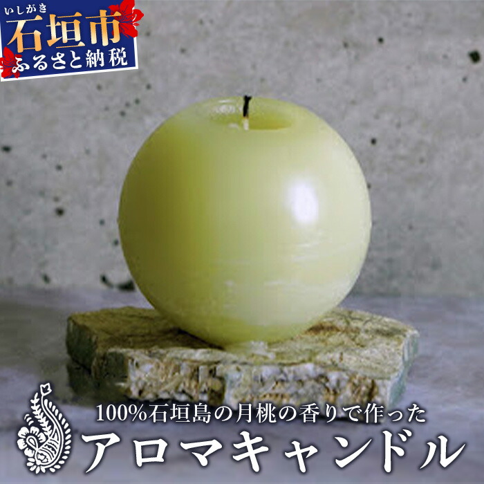 【ふるさと納税】100%石垣島の月桃の香りで作ったアロマキャンドル | 沖縄県石垣市 沖縄 沖縄県 琉球 八重山 八重山諸島 石垣 石垣島 送料無料 アロマキャンドル アロマ キャンドル 月桃 国産｜沖縄県石垣市
