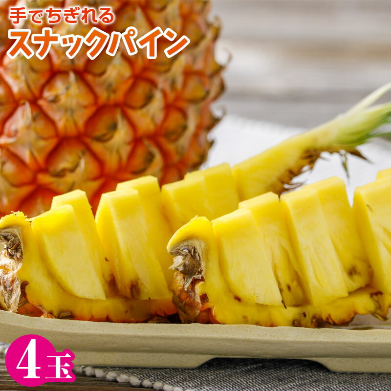 【ふるさと納税】ボゴールパイン スナックパイン 3.2kg 4個 | パイナップル  スナック パイン ボゴール種  果物 くだもの フルーツ 果実 国産  沖縄県 沖縄 石垣 石垣島 石垣市 ふるさと 人気 送料無料 ZH-18
