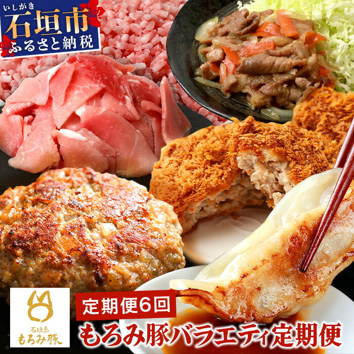 【ふるさと納税】定期便 6回配送 もろみ豚 バラエティ定期便 | 6ヶ月 6か月 6ヵ月 精肉 細切れ こま切れ 小間切れ 切り落とし ミンチ ハンバーグ メンチカツ 餃子 メンチ 豚肉 肉 惣菜 総菜 定期 頒布会 もろみ ぎょうざ 揚げ物 みそ漬け 味噌漬け おかず 送料無料 AH-22-1