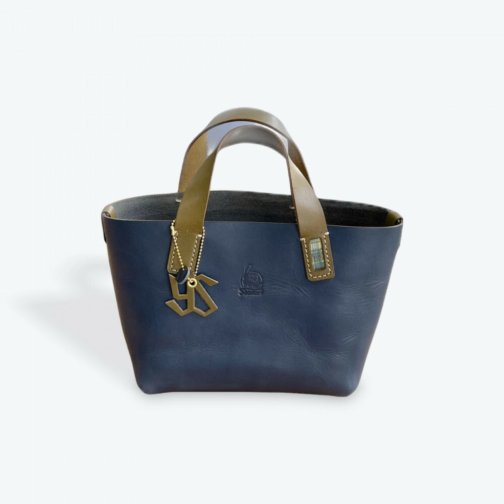 楽天市場】【ふるさと納税】レザートートバッグ（ブルー）浦添市限定