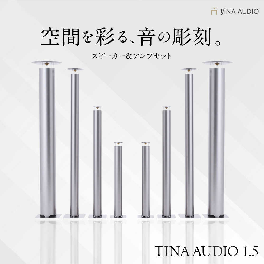【ふるさと納税】知名オーディオ TINA AUDIO 1.5 スピーカー＆アンプセット スピーカー サウンドバー 高音質 おすすめ おしゃれ 沖縄市 / 有限会社知名御多出横 [BCAB002]