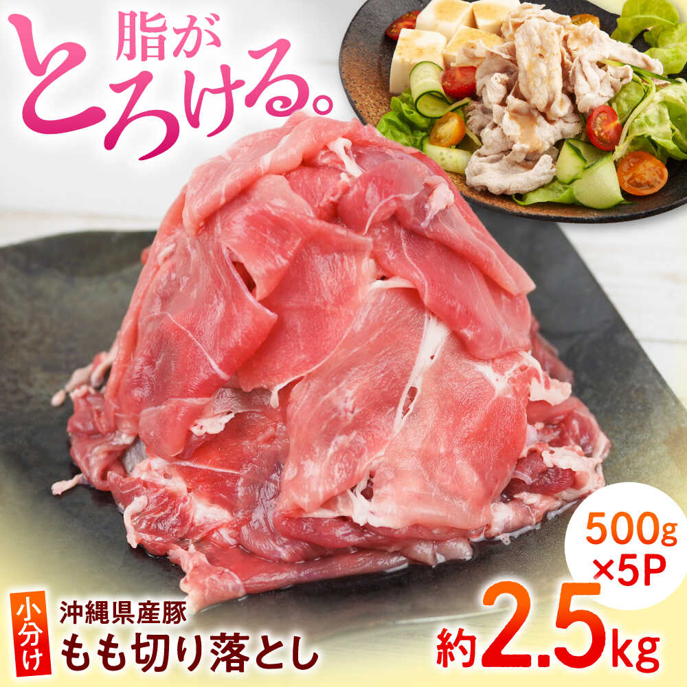 【ふるさと納税】沖縄 豚肉 もも切り落とし 約2.5kg (500g&times;5P) 豚肉 切り落とし もも肉 冷凍 小分け 冷凍 国産 おすすめ 人気 大容量 沖縄市 / 宮城ふぁーむ [BCAJ013] 冷凍配送｜沖縄県沖縄市