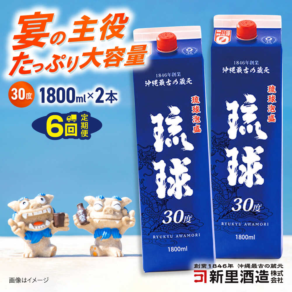 【ふるさと納税】【全6回定期便】琉球泡盛 琉球パック 30度 1800ml×2 セット 泡盛 焼酎 地酒 お酒 ギフト 沖縄市 / 新里酒造株式会社[BCAS028] 73,150円