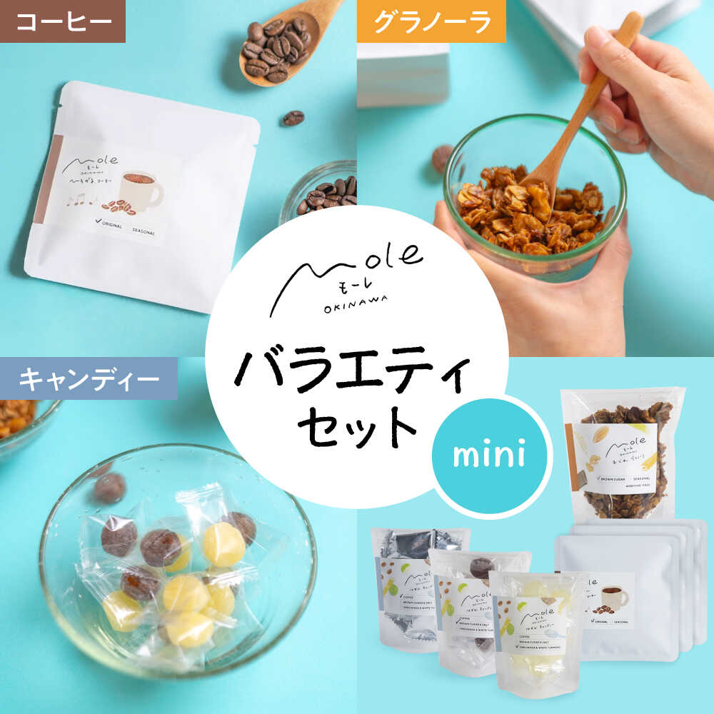 【ふるさと納税】MOLE / バラエティセット(mini) コーヒー セット 詰め合わせ ギフト スイーツ 父の日 沖縄市 / みやんち STUDIO&COFFEE[BCCX017]｜沖縄県沖縄市