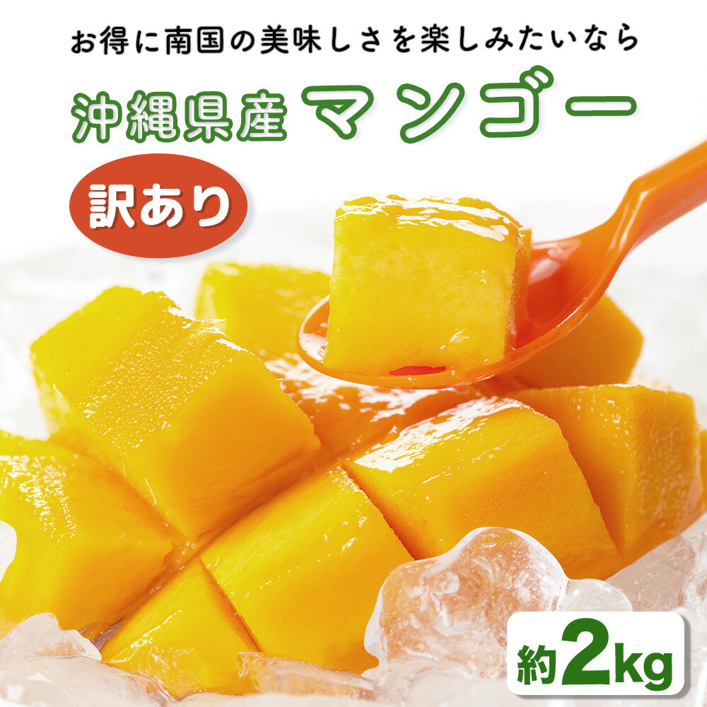 【ふるさと納税】ハナトフルーツ 沖縄県産 訳ありマンゴー２ｋｇ 【2025年発送】マンゴー 沖縄 うるま市 フルーツ 果物 産地直送 プレゼント 贈り物 国産 お取り寄せ