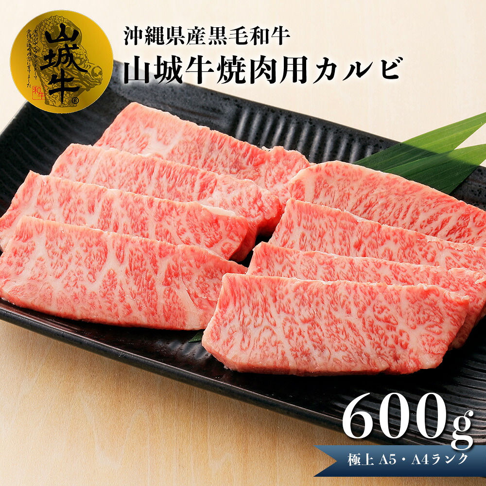 【ふるさと納税】幻の 黒毛和牛 山城牛 A5 A4 ランク 焼肉用 カルビ 600g 数量限定 カルビ 焼肉 ステーキ BBQ カット 高級肉 牛肉 霜降り 柔らか 焼肉 冷凍 沖縄 うるま｜沖縄県うるま市
