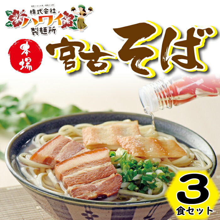 市場 ふるさと納税 宮古 沖縄県 本場宮古そば 宮古島 沖縄 そば 3人前 沖縄そば