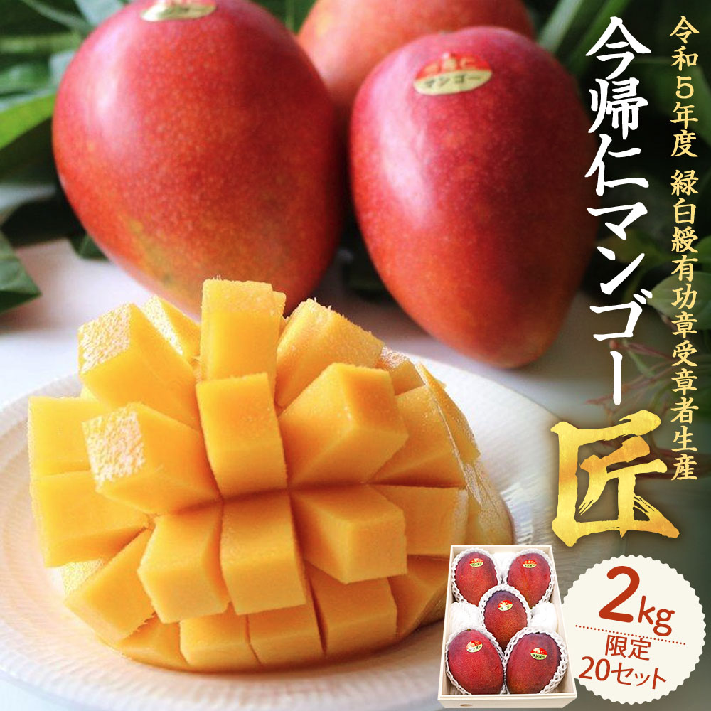 【ふるさと納税】【限定20セット】今帰仁マンゴー「匠」2kg【2025年7月～8月上旬頃発送】