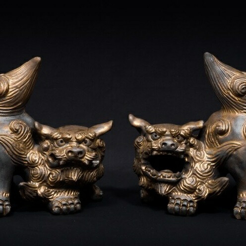 楽天市場】【ふるさと納税】やちむん家【新垣光雄】親子シーサー