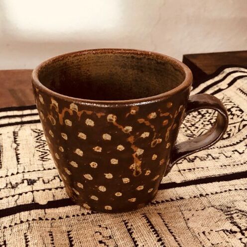 日本工芸会正会員　益子焼【木下幸晴】造　焼〆　象嵌　44.9cm大鉢【見事な大作 日本工芸会正会員 益子焼【木下幸晴】造 焼〆 象嵌 44.9cm大鉢【