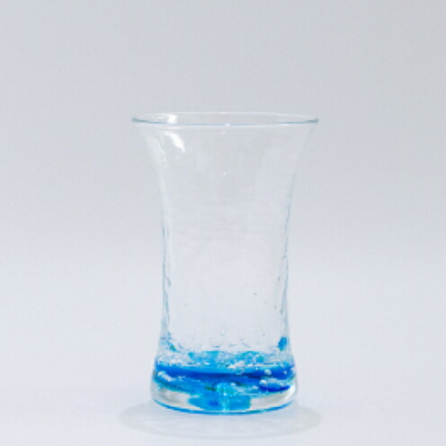 【ふるさと納税】【RYUKYU GLASS WORKS 海風】オキナワオーシャン ビアグラス(広口) 琉球ガラス 読谷村 コップ 夏 ブルー クリア 沖縄 ガラス工房 コバルト うちなーすぐりむん 清涼感 地場産品 手作り 人気商品 プレゼントに 涼しさ演出 ギフトに オススメ 伝統工芸品