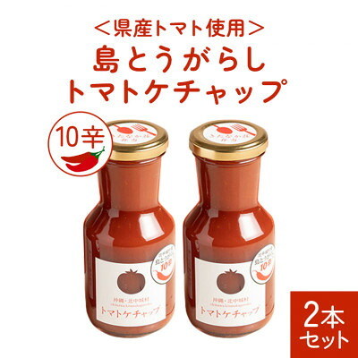 【ふるさと納税】【きたなかそう】県産トマト使用 島とうがらし10辛 2本セット【1239277】|沖縄県北中城村