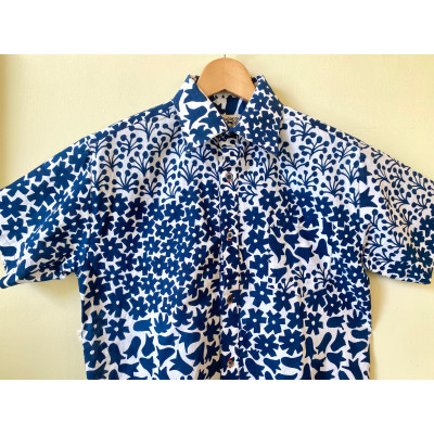【ふるさと納税】【虚蝉購入注文】Doucattyコラボ・手捺染ティーシャツ(フラワーズ)【1393555】