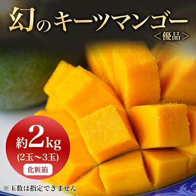 【ふるさと納税】【2025年発送】＜優品＞幻のキーツマンゴー約2kg(化粧箱)2玉～3玉【配送不可地域：離島】【1390927】