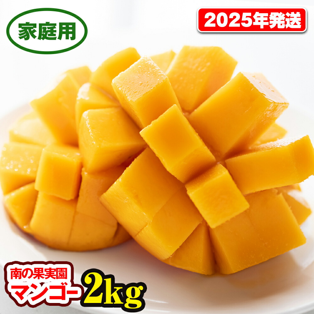 再入荷/予約販売! 南の果実園 家庭用2kg 完熟マンゴー フルーツ・果物