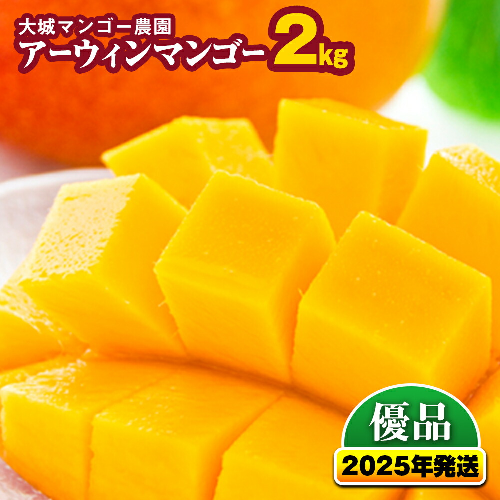 【ふるさと納税】【2025年発送】大城マンゴー農園のアーウィンマンゴー（優品）2kg