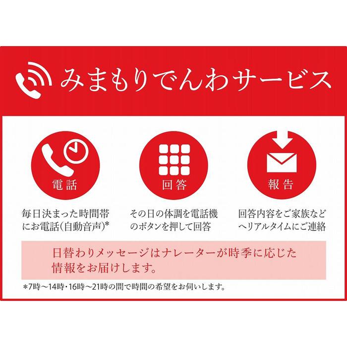 【ふるさと納税】郵便局のみまもりサービス「みまもりでんわサービス（携帯電話）」（3か月）