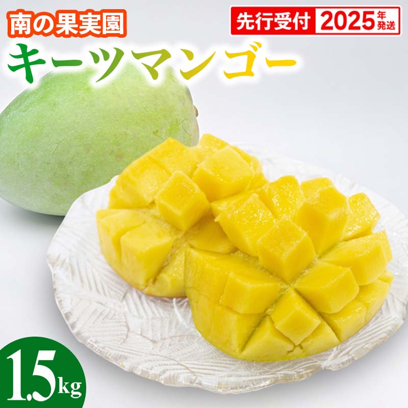 【ふるさと納税】【先行受付】【2025年発送】南の果実園 キーツマンゴー 1.5kg（2玉）