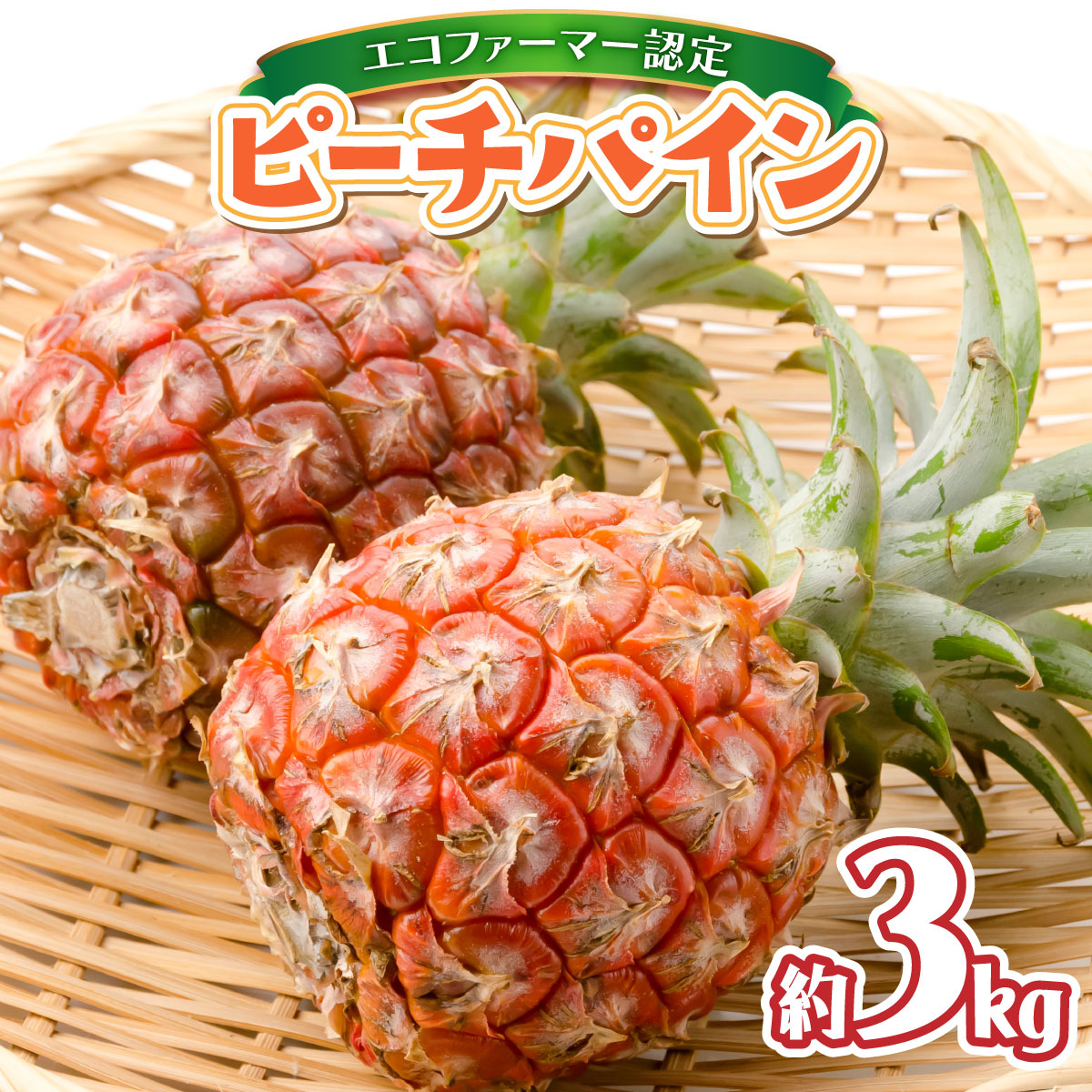 【ふるさと納税】2025年 先行予約 栽培期間中 農薬不使用 ピーチパイン 約3kg ★絶品★西表島 濃香 初エコファーマー認定 栽培期間中 農薬不使用 西表島 濃香 初エコファーマー認定