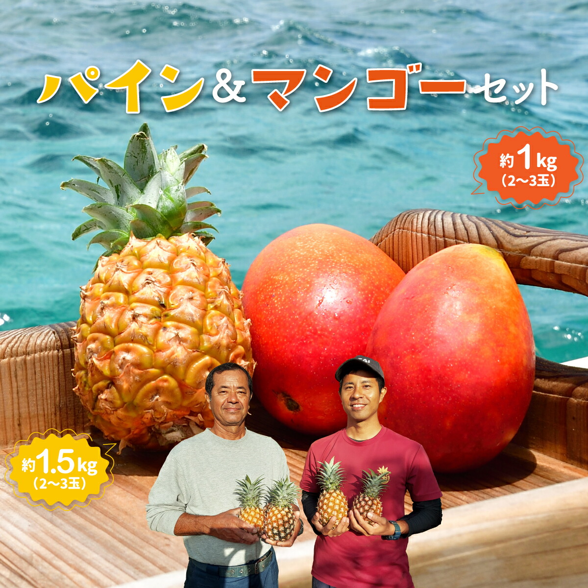 【ふるさと納税】《2025年先行予約》セット パイン 約1.5kg マンゴー 約1kg 農園ファイミール 果物 フルーツ　【竹富町】　お届け：2025年6月中旬～7月下旬