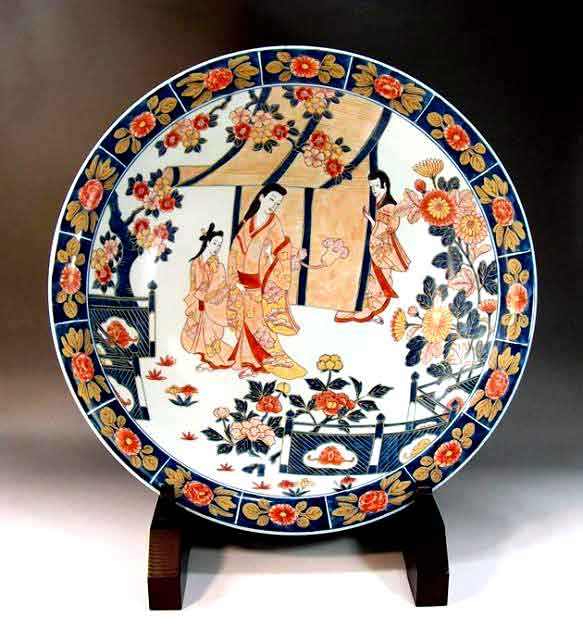 楽天市場】明治期 有田焼 尺三寸大皿(古伊万里)【古陶磁】【骨董品