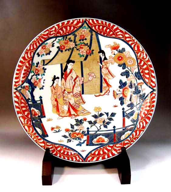 楽天市場】明治期 有田焼 尺三寸大皿(古伊万里)【古陶磁】【骨董品