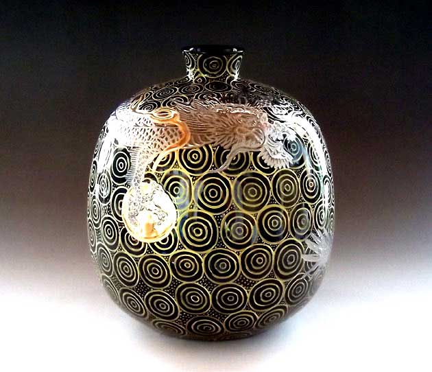 有田焼 金龍窯 伝統工芸士 江口天童作 プラチナ彩 桜絵 香炉 楽天市場】金龍窯 プラチナ彩桜絵 江口天童作 32x27cm : Gracious