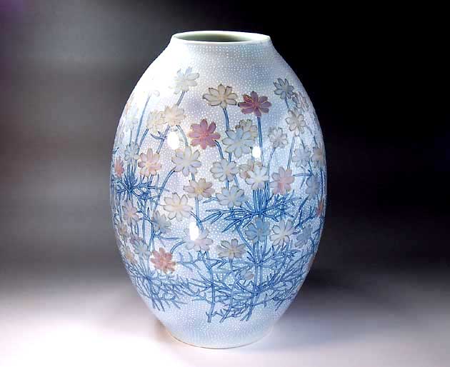 有田焼・言い慣わし芸術・総手書き和紙染金彩全ての存在絵飾りつけ花立て陶物作り執筆者 藤井錦彩 作
