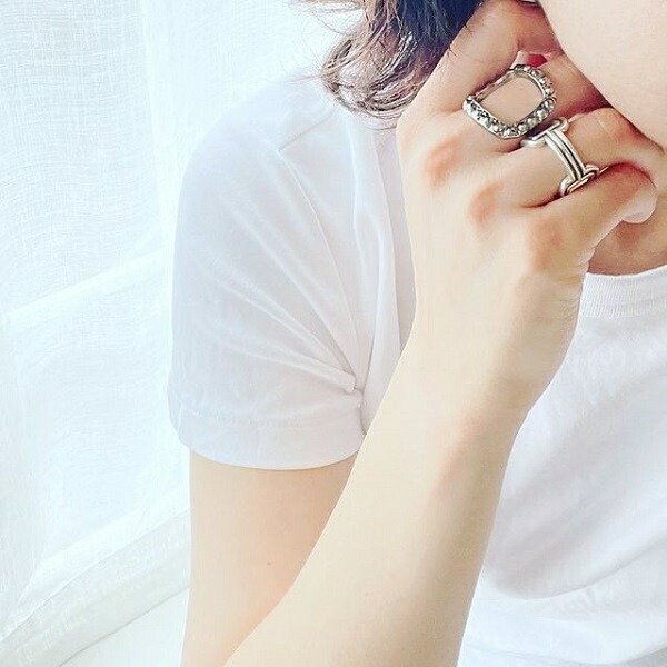 記念日 再入荷 Square くぎ Rgslv2リング 四角 スクエアー 鋲 スタッズ ヴィンテージ アンティーク ジュエリー パーツ バイラ Baila レディース おしゃれ オシャレ シルバー アクセサリー ブランド Batesmartin Com