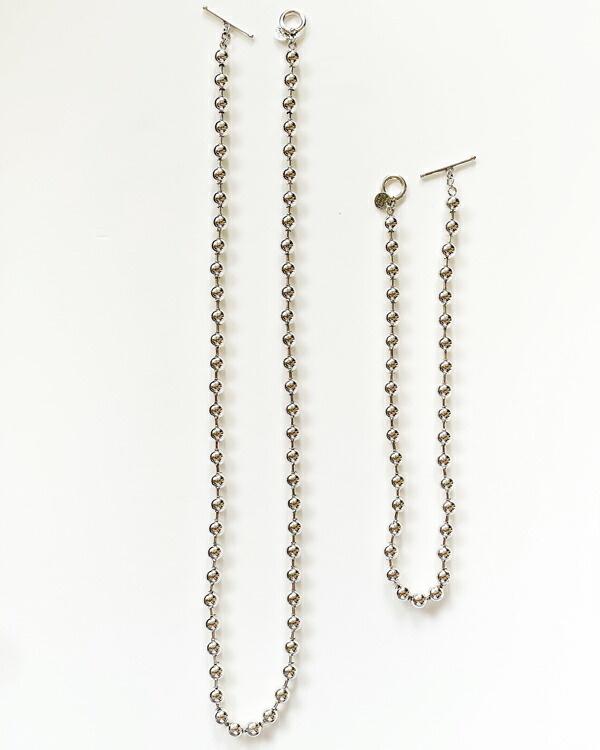 再入荷 Briana Brass Chain Color ボール Long Necklace Silver アクセサリー オシャレ シルバー シンプル ジュエリー チェーン ネックレス ブランド ベーシック ロング 人気 最も信頼できる Chain