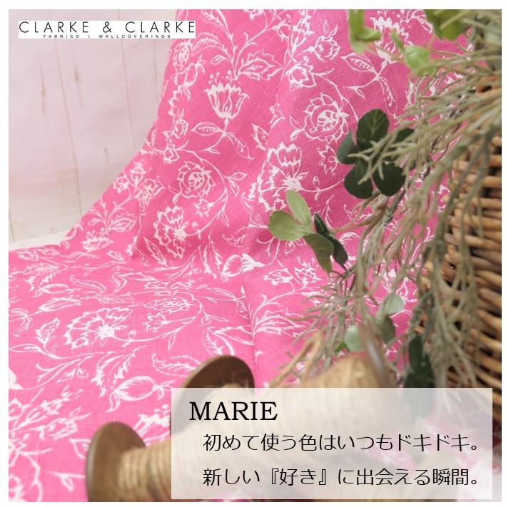 楽天市場 イギリス 花柄商品名 Malie Raspberryブランド名 Clarke Clarke クラーク クラーク 50cm以上10cm単位輸入生地 赤 ピンク カルトナージュ 麻 リネン 生地 布 マスク カーテン トートバッグ エコバッグ おしゃれ Fab Home