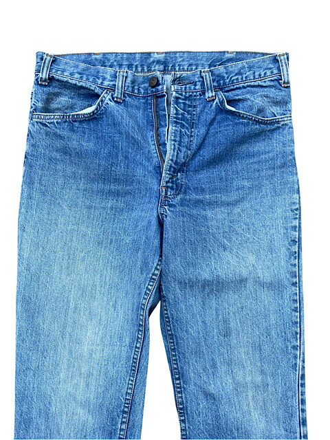 70's Levi's646 フレアデニム USA製 オレンジタブ 濃紺 糊付き 70's Levi's646 フレアデニム USA製 オレンジタブ 濃紺 糊付き