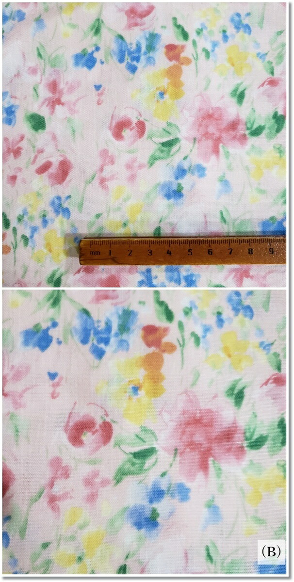 楽天市場 Yuwa 有輪floral Print Like Watercolor水彩画風フラワープリント ダブルガーゼ 3色nuan Cc Fabric Blue