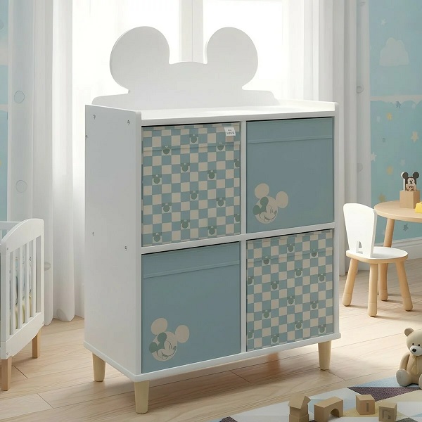 【COSTCO】コストコ【Disney】ディズニー ミッキーマウスチェスト 収納ボック4個付き 【送料無料】※ギフトラッピング不可|ファビュラス
