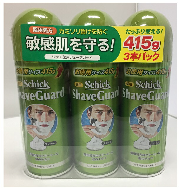 【楽天市場】【COSTCO】コストコ (Schick)シック薬用シェーブガードシェービングフォーム 415g 3本セット 【送料無料！】：ファビュラス