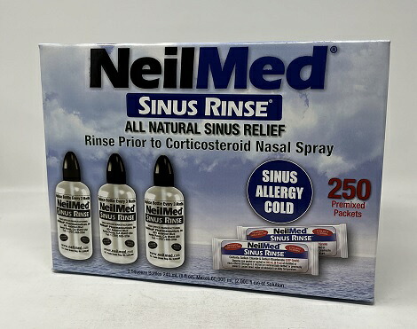 【在庫限り】【COSTCO】コストコ【NeilMed】ニールメッド 鼻洗浄用品 セット（洗浄ボトル+生理食塩水の素250包）　【送料無料】