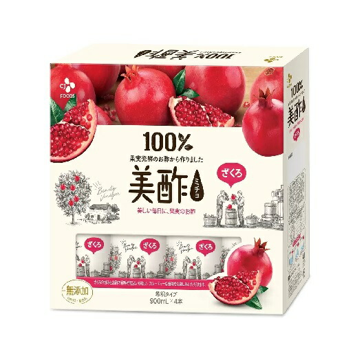 コストコ　美酢 (ミチョ) ザクロ酢 900ml x 16本（4本入り×4） 楽天市場】コストコ 美酢 ミチョ ザクロ酢 ざくろ 900ml 4本